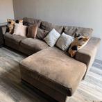 Taupe bank gebruikt ruime 3 zits - olifanten look, Huis en Inrichting, Ophalen, Gebruikt, Overige materialen