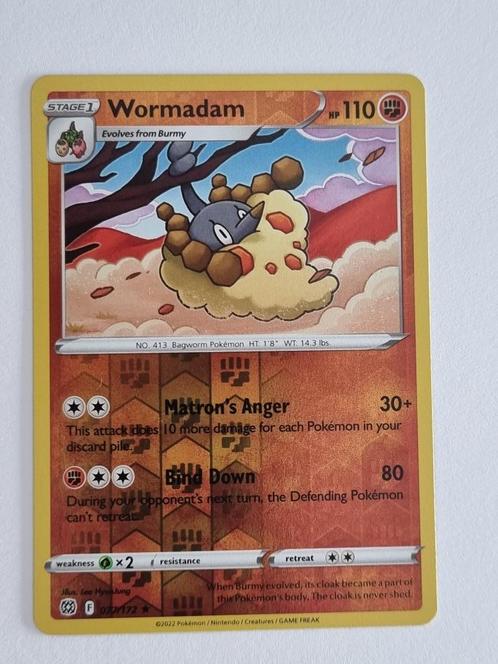 Brilliant Stars - Wormadam 071/172 Reverse Holo, Hobby en Vrije tijd, Verzamelkaartspellen | Pokémon, Nieuw, Losse kaart, Ophalen of Verzenden