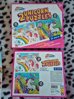 Unicorn Puzzles - 2 Stuks, Ophalen of Verzenden, Meer dan 50 stukjes, Zo goed als nieuw, 2 tot 4 jaar