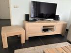Goossens TV Meubel + Bijzettafel - Hout, Huis en Inrichting, Tafels | Bijzettafels, Zo goed als nieuw, 75 cm of meer, Rechthoekig