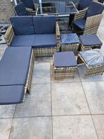 Mooie loungeset - 7 maanden oud, Tuin en Terras, Ophalen, Loungeset, Wicker, Bank