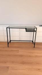 Glazen tafeltje, Huis en Inrichting, Tafels | Sidetables, Ophalen, Gebruikt, 50 tot 100 cm, Glas