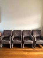 Eetkamerstoelen 4 stuks met wieletjes., Ophalen, Gebruikt, Bruin, Vier