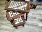 3 bijzet tafeltjew, Ophalen, Minder dan 45 cm, Minder dan 55 cm, Rechthoekig