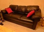 Lederen bankstel, gratis ophalen., Ophalen, Gebruikt, Rechte bank, Modern