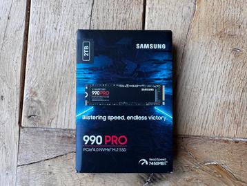 Nieuwe Samsung 990 Pro 2TB Pcie 4.0 M.2 SSD beschikbaar voor biedingen