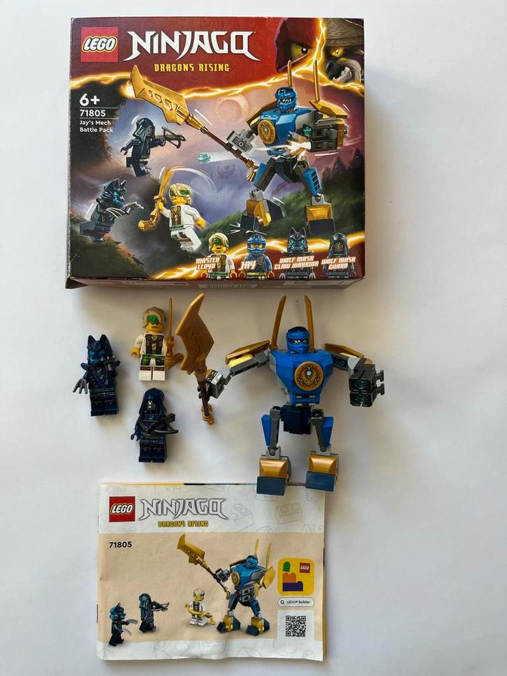 LEGO Ninjago 71805 Jay's Mech Battle Pack, Kinderen en Baby's, Speelgoed | Duplo en Lego, Zo goed als nieuw, Lego, Complete set