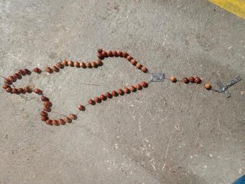 Oude houten rozenkrans / paternoster  beschikbaar voor biedingen
