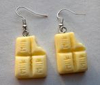 Oorbellen chocolade geel, Sieraden, Tassen en Uiterlijk, Oorbellen, Overige materialen, Hangers, Geel, Nieuw