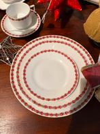 Compleet art deco porselein servies vintage  rozen roosje, Ophalen of Verzenden