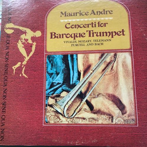 LP Maurice André, Barok muziek op de trompet,Vivaldi en Bach, Cd's en Dvd's, Vinyl | Klassiek, Gebruikt, Barok, Overige typen