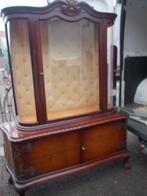 VITRINE KAS(  RETRO), Huis en Inrichting, RETRO, Gebruikt, Eikenhout, 25 tot 50 cm