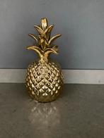 Gouden Ananas Decoratie 25 cm, Huis en Inrichting, Woonaccessoires | Overige, Ophalen of Verzenden, Zo goed als nieuw