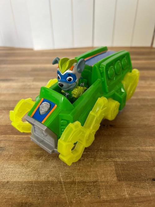 Paw Patrol Mighty Pups-thema voertuig Rocky, Kinderen en Baby's, Speelgoed | Actiefiguren, Gebruikt, Ophalen of Verzenden