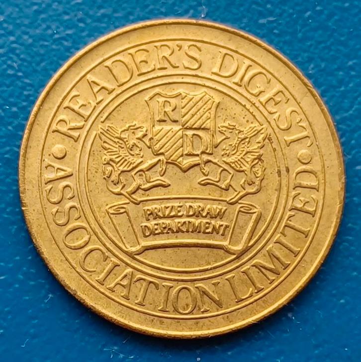 Reader's Digest Association Limited (rond), Postzegels en Munten, Penningen en Medailles, Overige materialen, Buitenland, Verzenden