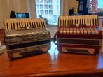 2 Accordeons 80 Bas Baile & Parrot met Koffers, Muziek en Instrumenten, Accordeons, Ophalen, Gebruikt, 80-bas, Met riemen