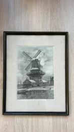 Schilderij molen, Antiek en Kunst, Kunst | Tekeningen en Foto's, Ophalen