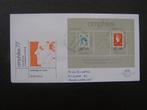 FDC 1977: NVPH 159A  Amphilex 77 (blok/velletje); beschreven, Ophalen of Verzenden, Beschreven, Nederland