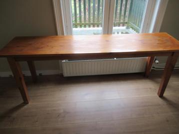 luxe LANGE HOUTEN TAFEL / bureau, breedte 210,5 cm beschikbaar voor biedingen