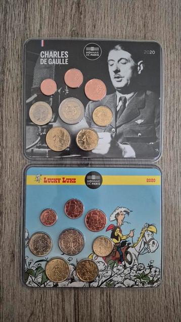 Charles de Gaulle 2020 en Lucky Luke 2020 BU Muntsets beschikbaar voor biedingen