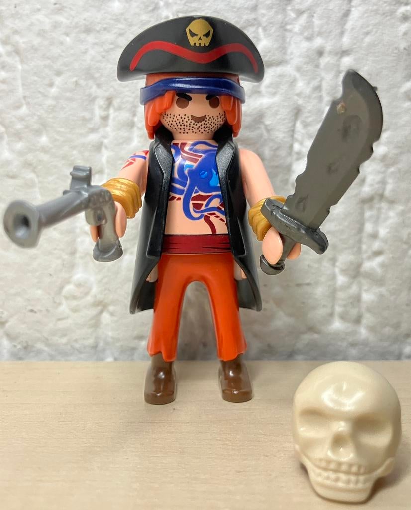 80512 Playmobil Piraten Kapitein, Ophalen of Verzenden, Zo goed als nieuw, Complete set