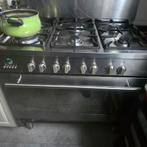 RVS Gasfornuis met 6 kookzones, Witgoed en Apparatuur, Fornuizen, Ophalen, 60 cm of meer, Zo goed als nieuw, Energieklasse A of zuiniger