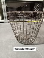 Leuk ijzeren mandje, Ophalen, Overige materialen, Mand, Rond