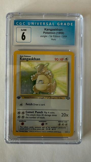 Pokemon Jungle Kangaskhan Holo 5 / 64 1st Edition! - CGC 6 beschikbaar voor biedingen