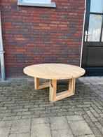 Nieuw handgemaakte Eiken Salontafel 1 meter doorsnee, Rond, Nieuw, Minder dan 50 cm, 50 tot 100 cm