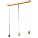 IKEA Skaftet Hanglamp - goud/gold, Huis en Inrichting, Lampen | Hanglampen, Ophalen of Verzenden, Zo goed als nieuw, Modern, Metaal