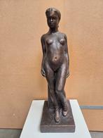 Bronzen sculptuur "Russische Vrouw" (kunst!), Antiek en Kunst, Ophalen