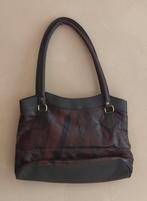 leren handtas "Nathalie Anderson",  volgnr 11, Ophalen of Verzenden, Zo goed als nieuw, Bruin, Handtas