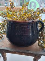 Geglazuurde oude pot, Overige kleuren, Aardewerk of Porselein, Ophalen of Verzenden, Zo goed als nieuw