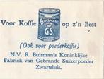 Buisman koffie Zwartsluis - gebrande suikerpoeder, Verzamelen, Ophalen of Verzenden