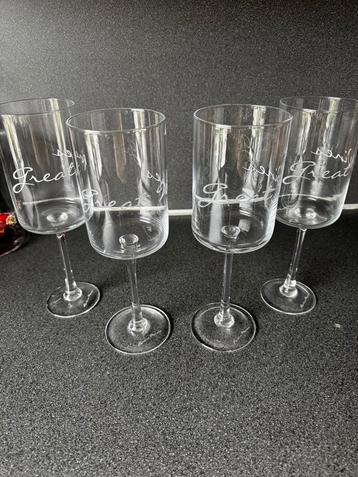 Set van 4 wijnglazen van Rivièra Maison. beschikbaar voor biedingen