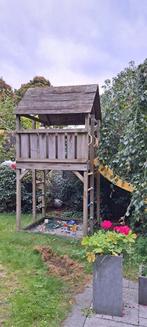 Houten Speeltoren met Glijbaan, Schommel en Zandbak, Ophalen, Gebruikt, Overige typen, Aanbouwonderdeel
