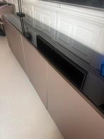 Moderne TV Kast met Glazen Bovenkant, Huis en Inrichting, Kasten | Televisiemeubels, Ophalen of Verzenden, Zo goed als nieuw, 200 cm of meer