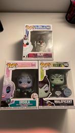 Funko Pops! The little mermaid! Maleficent! Olaf!, Ophalen of Verzenden, Zo goed als nieuw