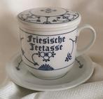 Friesische Teetasse - thee kop en schotel - Indian Blue, Huis en Inrichting, Ophalen, Nieuw, Overige stijlen, Kop(pen) en/of Schotel(s)
