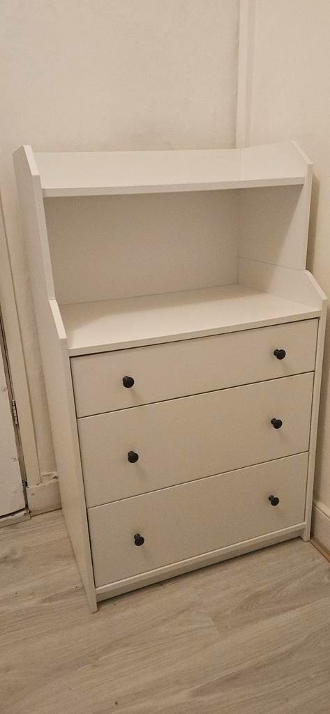 IKEA HAUGA wit kleine ladekast, Huis en Inrichting, Kasten | Ladekasten, Gebruikt, 100 tot 150 cm, 50 tot 100 cm, 25 tot 50 cm
