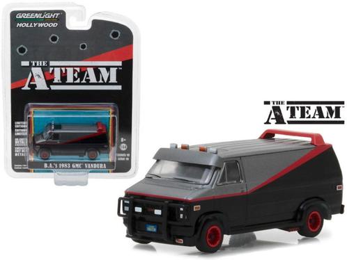 B.A.'s 1983 GMC Vandura van Greenlight 1/64 The A-Team busje, Hobby en Vrije tijd, Modelauto's | Overige schalen, Nieuw, Auto