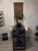 Hoge eettafel/bar zwart, Huis en Inrichting, Woonaccessoires | Zuilen en Pilaren, Ophalen
