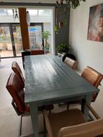 Grote Houten Eettafel - 220x90 cm, Huis en Inrichting, Tafels | Eettafels, Ophalen, Gebruikt, 200 cm of meer, 50 tot 100 cm