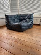 Ligne Roset Togo hoek element donkerblauw leer, Ophalen, Zo goed als nieuw, Leer