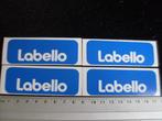 4x sticker Labello logo lippen lipverzorging, Verzamelen, Verzenden, Zo goed als nieuw, Merk