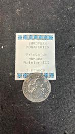 Monaco 5 Francs 1982 - Rainier III, Ophalen of Verzenden, Overige materialen, Buitenland