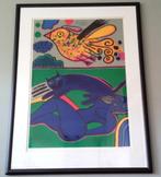 Corneille litho,  vrouw/poes/vogel, Antiek en Kunst, Kunst | Schilderijen | Klassiek, Ophalen