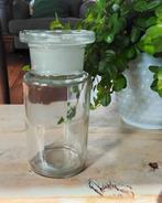 Vintage apothekersfles - apothekerspot - stopfles - chemiepo, Ophalen of Verzenden