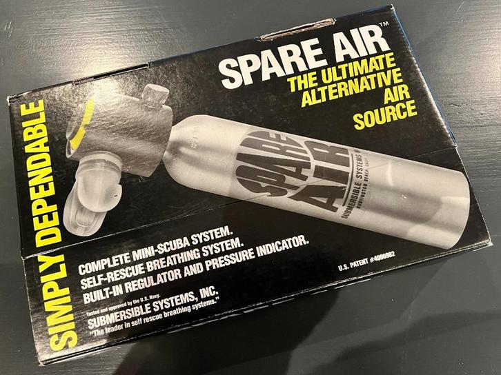 Spare Air (gebruiksklaar in originele doos) voor duikers, Hobby en Vrije tijd, Overige Hobby en Vrije tijd, Zo goed als nieuw