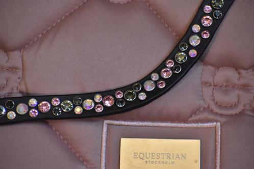 Frontriem pink pearl crystal steentjes, Dieren en Toebehoren, Paarden en Pony's | Hoofdstellen en Tuigage, Nieuw, Dressuur, Ophalen of Verzenden